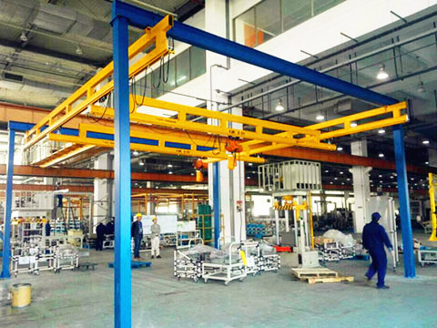 standard free standing overhead crane supplier