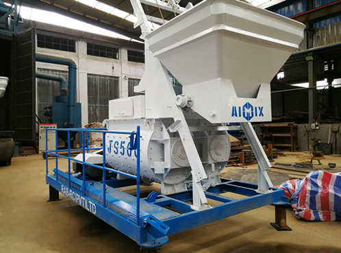 twin shaft concrete mixer 