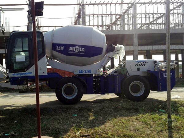 AS-3.5 portable concrete mixer in Myanmar