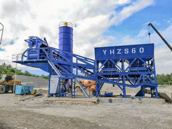 mobile concrete mix plant