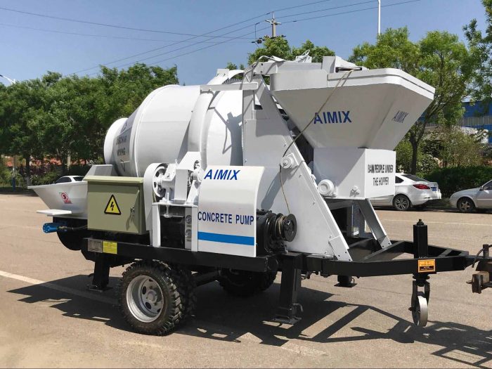 Concrete Pump With Mixer