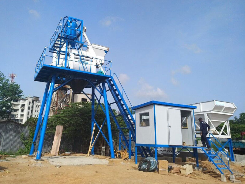 50m3 concrete batching plant in Sri Lanka