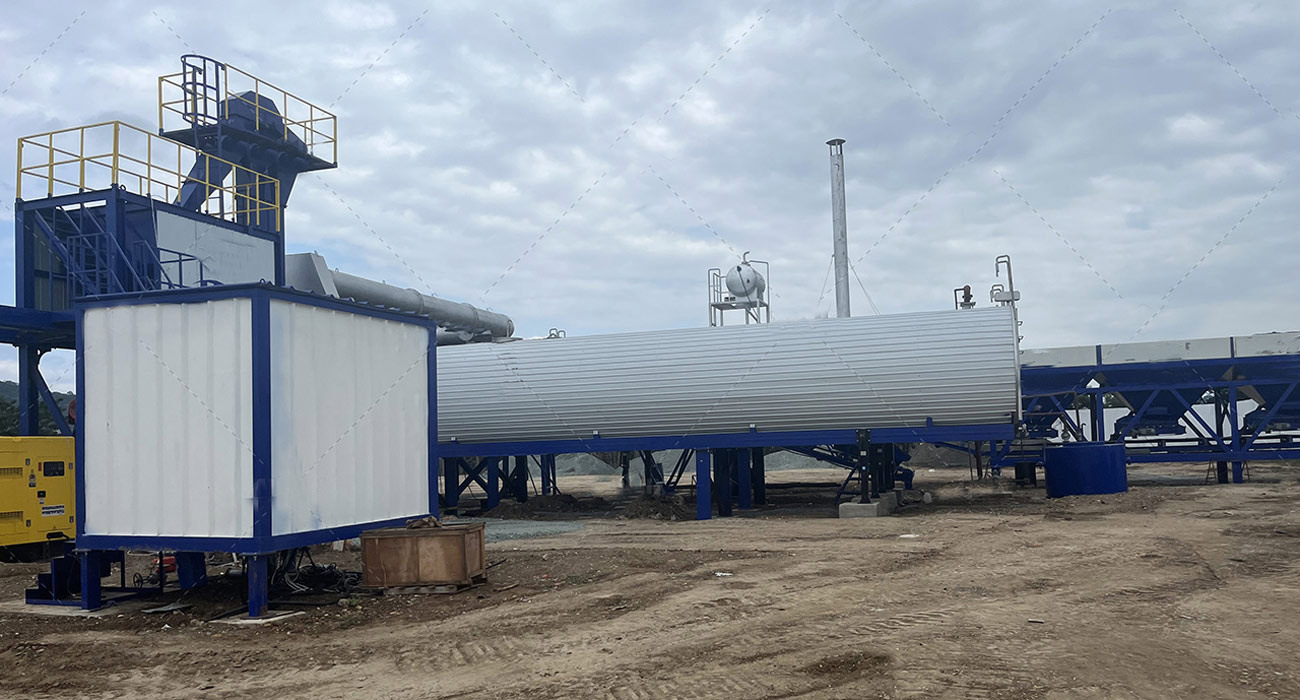 ALYT100 drum mixing plants for sale on site in Ecuador